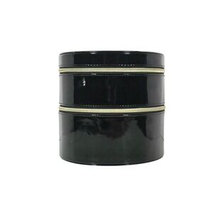 Lancome Paris Holiday Glow Train Case ONLY Black Patent Leather Two Tier Mirror